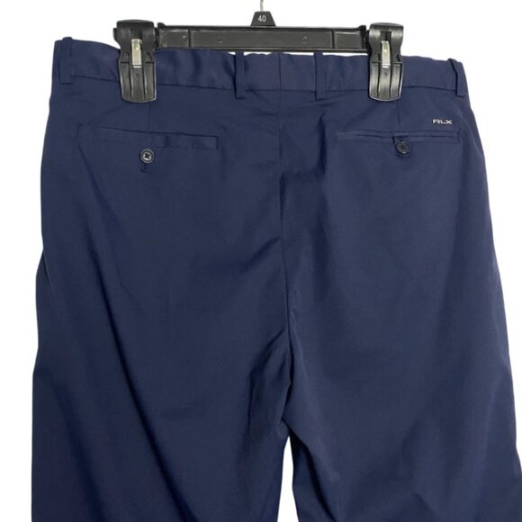 RLX Ralph Lauren Tailored Fit Mens Blue Casual Golf Chino Pants Size 34 x 30 - Picture 4 of 9
